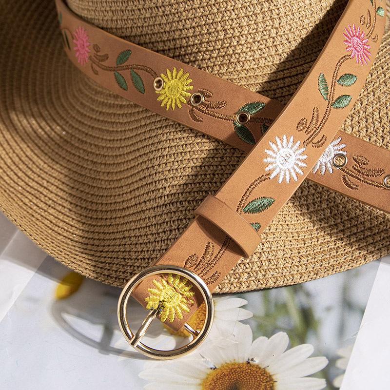 Embroidered High-end Women's Belt, Belt for Women