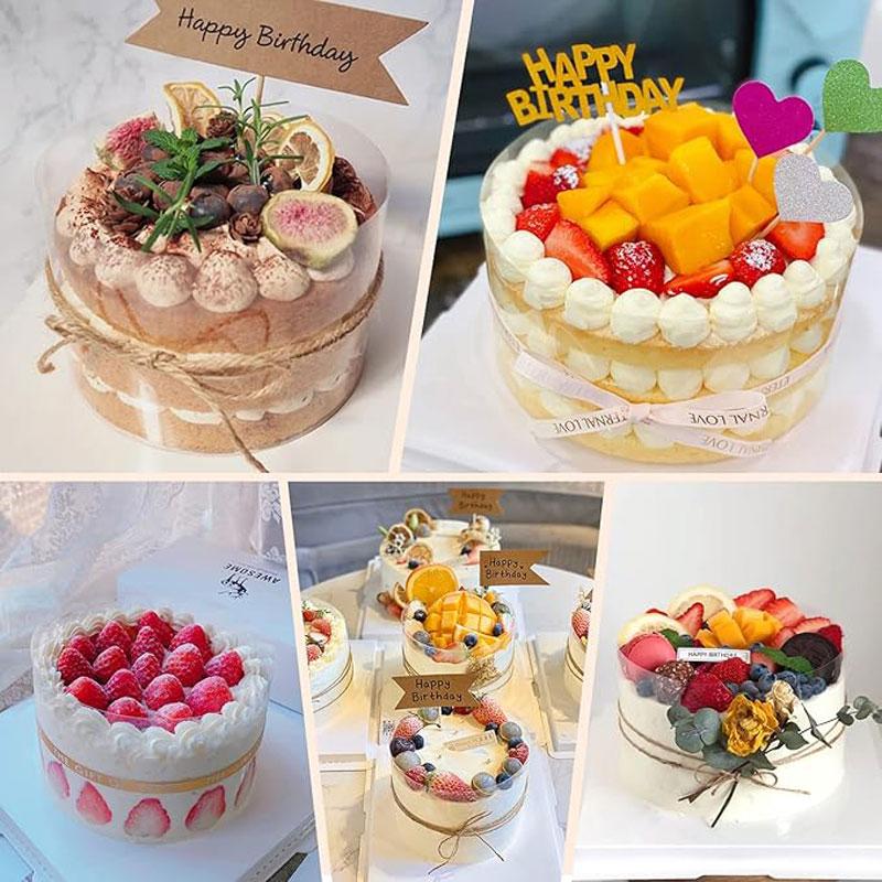 Stainless Steel Telescopic Mousse Ring Mold Anti-rust Adjustable and 1 Roll Thickened Cake Edge Transparent Cake Collar