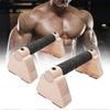 Wood Calisthenics Bar Solid Wood Parallettes Push-Up Bar For Home Gym Floor
