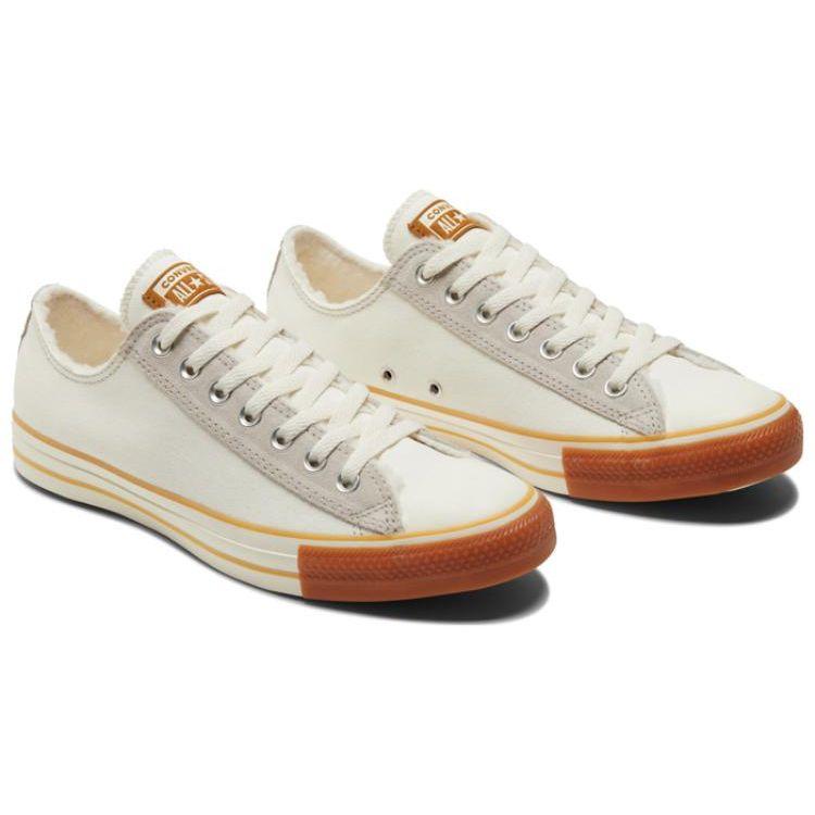 Converse All Star Cream White Orange A04916C Unisex Low Top Canvas Sneakers