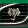 Cute Crystal Elephant Head Car Air Vent Perfume Clip Car Perfume Car Interior Decoration