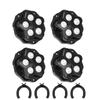 4Pcs Brake-operated Self Adhesive Caster,Heavy Duty 5 Beads Load-bearing,Universal 360° Rotating Wheel,No Noise Furniture Pulley