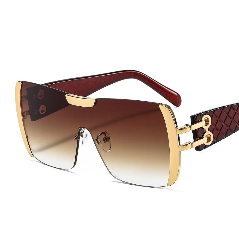 

New Fashion Sunglasses Women Men Brand Designer Gradients Lens Alloy PC Frame Luxury Quality Square Leopard Other