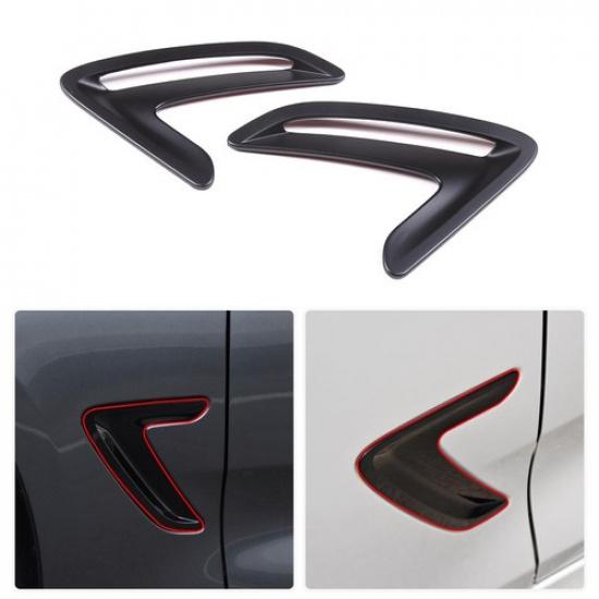 Matt Black Side Fender Air Vent Cover Trim For BMW 3 Series GT F30 2012-18