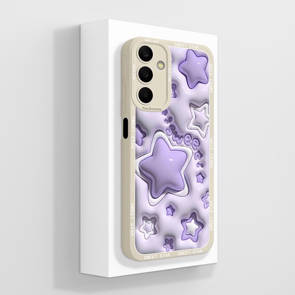 For Samsung Galaxy A25 Case Cute Panda Full Coverage Funda Soft Liquid Silicone Phone Protector For Samsung A 25 5G Back Cover