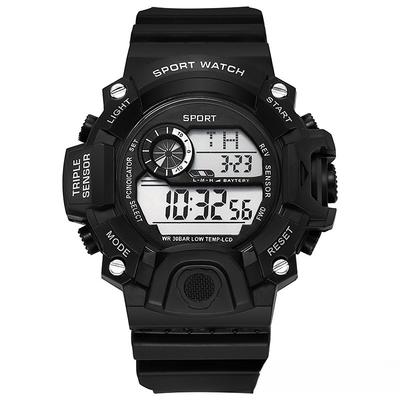 Großes Zifferblatt Elektronische Uhr Herren Multi-funktional Sport Wasserdicht Trend Herrenuhr Damenuhr Schüler Kinderuhr
