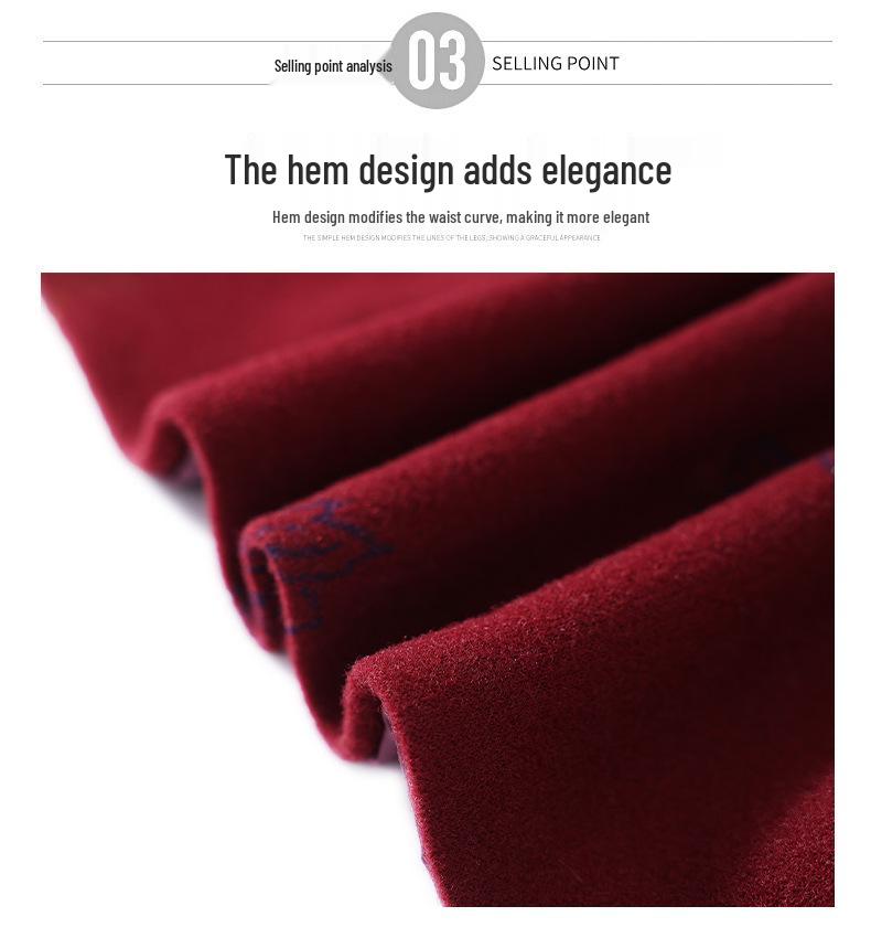 Hengyuanxiang Women's Woolen Coat - Turn-Down Collar, Warm, Fashionable for Middle-Aged and Elderly In Autumn/Winter