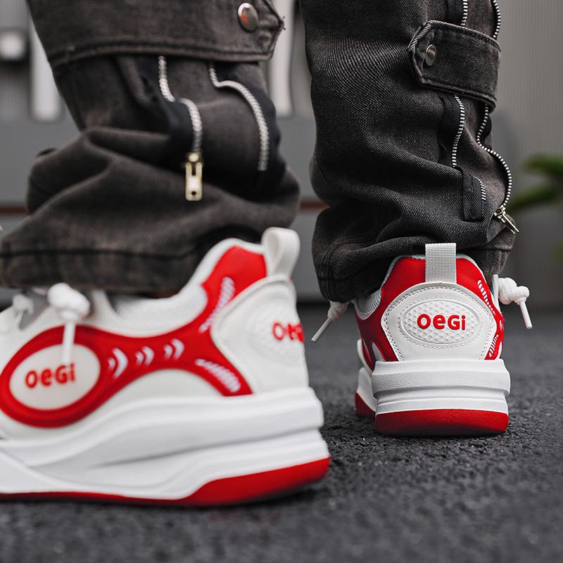 new sports and leisure non-slip board shoes male teenagers students niche thick soled bread shoes low top original