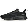 Slip Resistant Abrasion Resistant Cushioning Low Top Running Shoes Black 112235570S-1