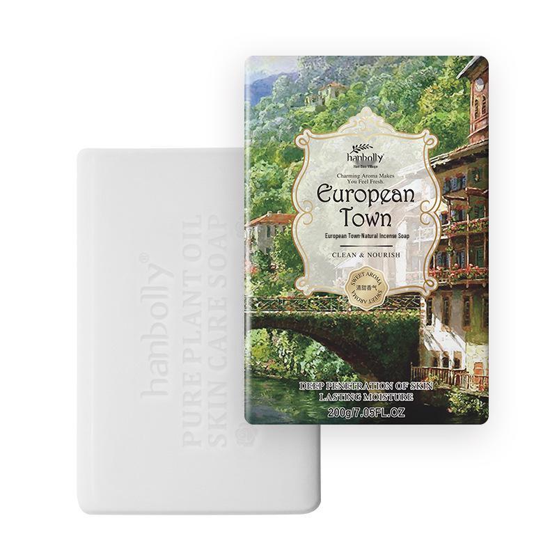 Han Baoli European Town 200g Aromatherapy Soap - Face Wash & Bathing Souvenir for Weddings