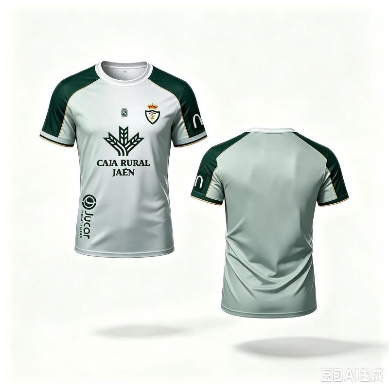 Maglia da Calcio Real Jaen Stile Vintage Stampa 3D Maglietta Top Oversize