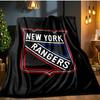 New York Crest Blanket Flannel Throw for Sofa, Indoor, Camping, Living Room, Office, Chair, And Bed Soft Birthday Gift
