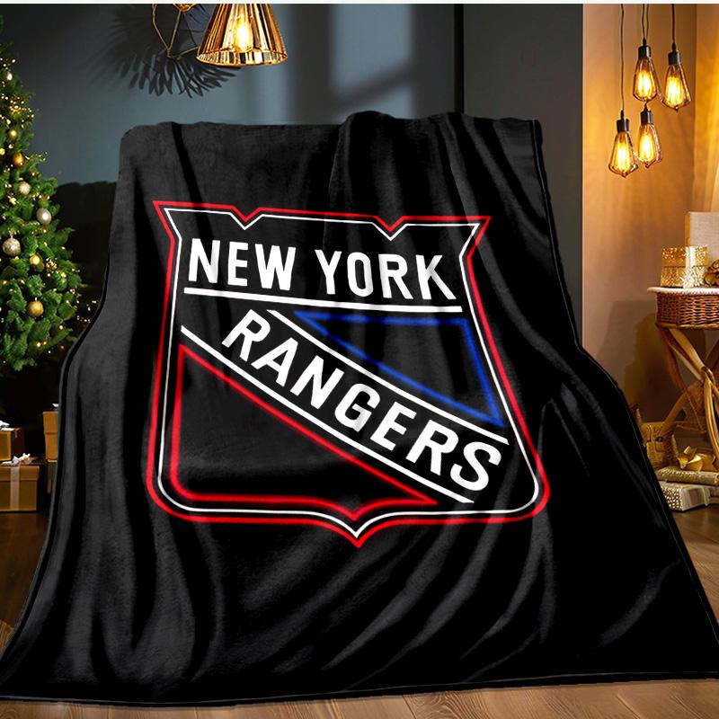 New York Crest Blanket Flannel Throw for Sofa, Indoor, Camping, Living Room, Office, Chair, And Bed Soft Birthday Gift