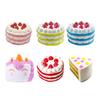Simulated Cake Squeeze Toy Soft Slow Rising Toy Rainbow Layer Cake Slice Stress Relief Sensory Toy for Adults Kids