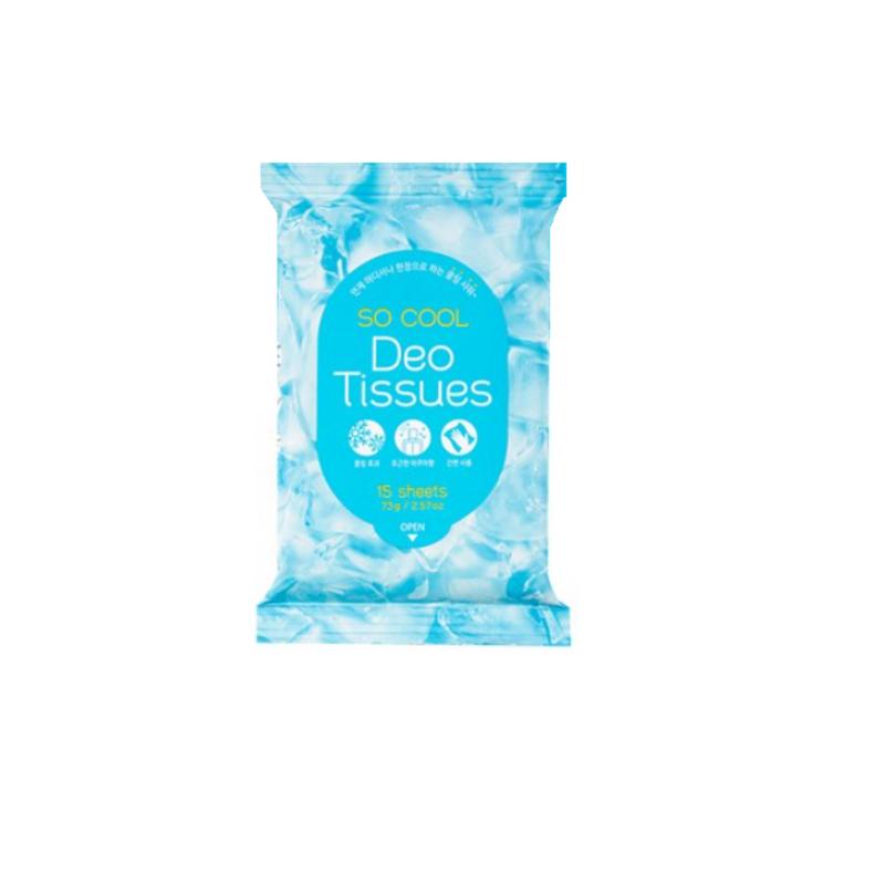 Pretti So Cool Deo Tissues, 4 Pcs, 15 Sheets