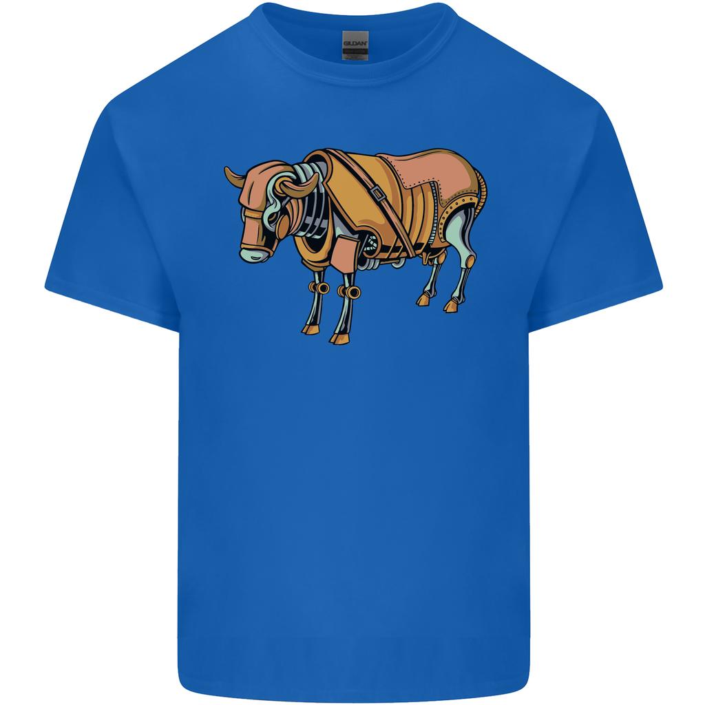A Steampunk Bull Unisexs Light Cotton TShirt
