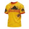 T-shirt da uomo con stampa di Halloween, girocollo, manica corta
