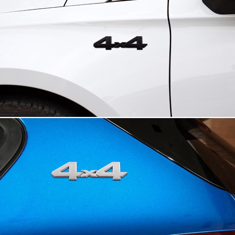 Off-road 4x4 Metal Car Sticker for Jeep Wrangler Compass - 3D Four-wheel Drive Modified Rear Emblem