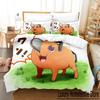 Pochita Chainsaw Man Bedding Set Single Twin Full Queen King Size Bed Set Aldult Kid Bedroom Duvetcover Sets Anime Bed Sheet Set