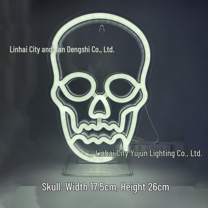 Cross LED Halloween Neon Acrylic Decorative Light for Gaming & Bar Atmosphere