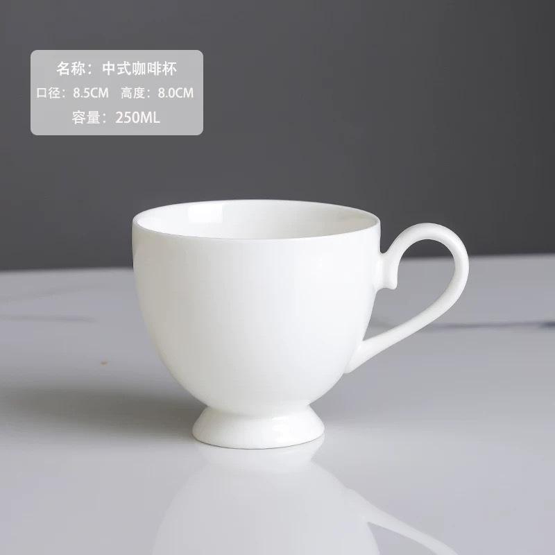 Ceramic coffee cup set handpainted goldpainted English cup saucer hotel coffee milk tea cup