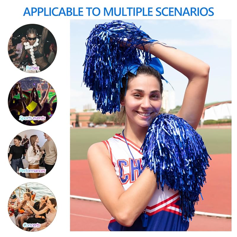 COHEALI Matsuken Samba merchandise: 7 pairs of cheerleader pom-poms, perfect for cheering and events. Made of PVC material, easy to grip and