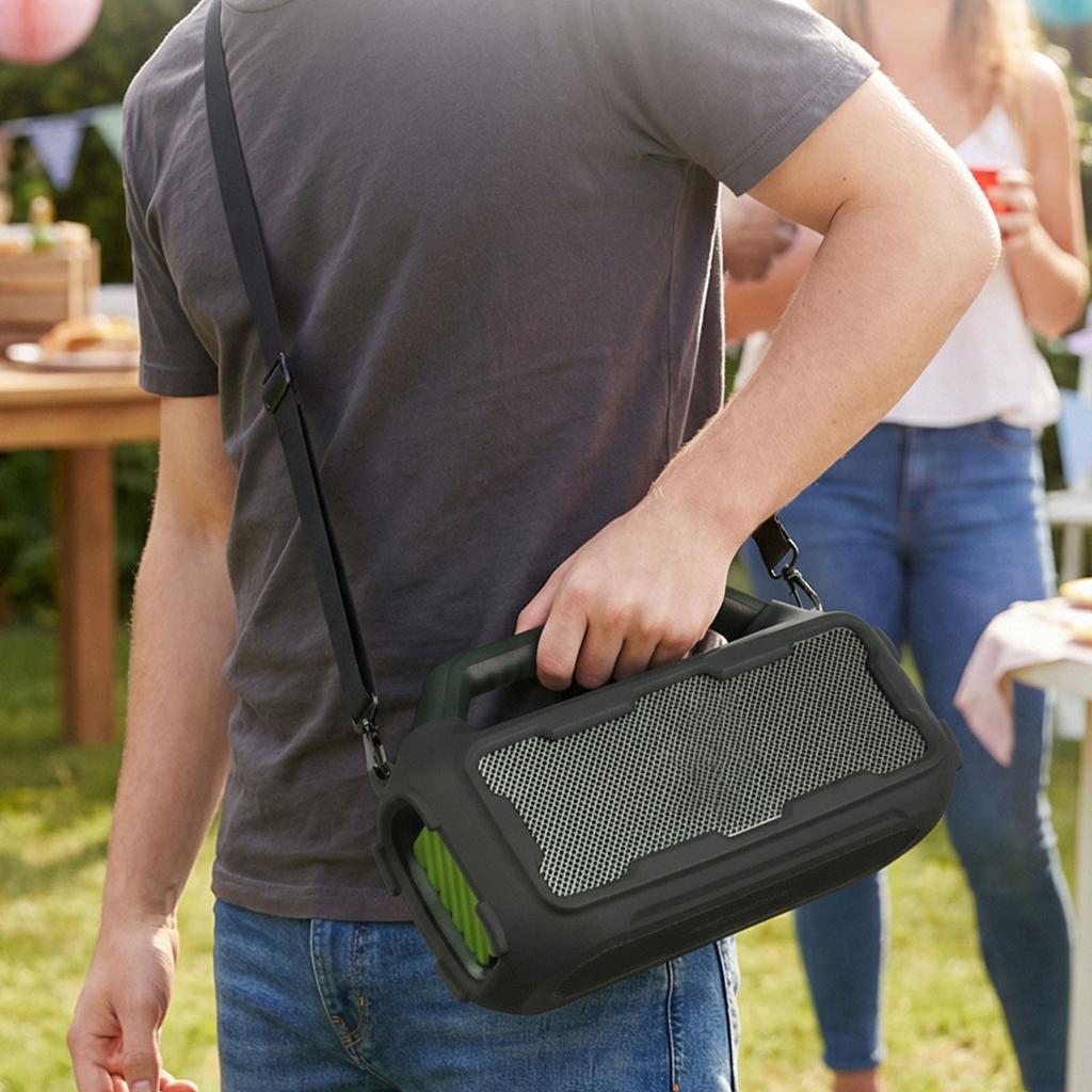 Protective Cover Soft Skin Fit for Soundcore Boom 2 Anti-Slip & Scratch-Resistant for Outdoor Camping Travel & Party