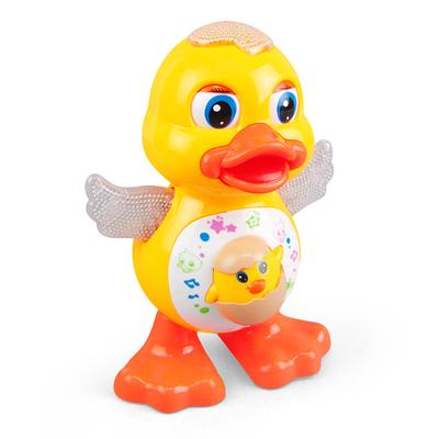 Can Sing And Dance Swing Cartoon Duckling Electric Light Music Toy