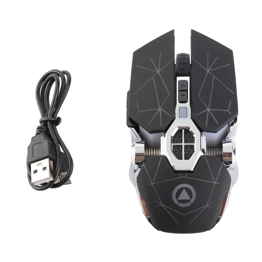 Wireless Mouse Rechargeable Ergonomic Flexible Mouse Wheel Gaming Mice Laptop Mouse Matte Black