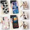 Para Realme 10 4G 6.4" Funda Moda Pintada Amor Silicona Suave Cubierta Trasera Para Oppo Realme10 4G RMX3630 Fundas Protectoras Parachoques