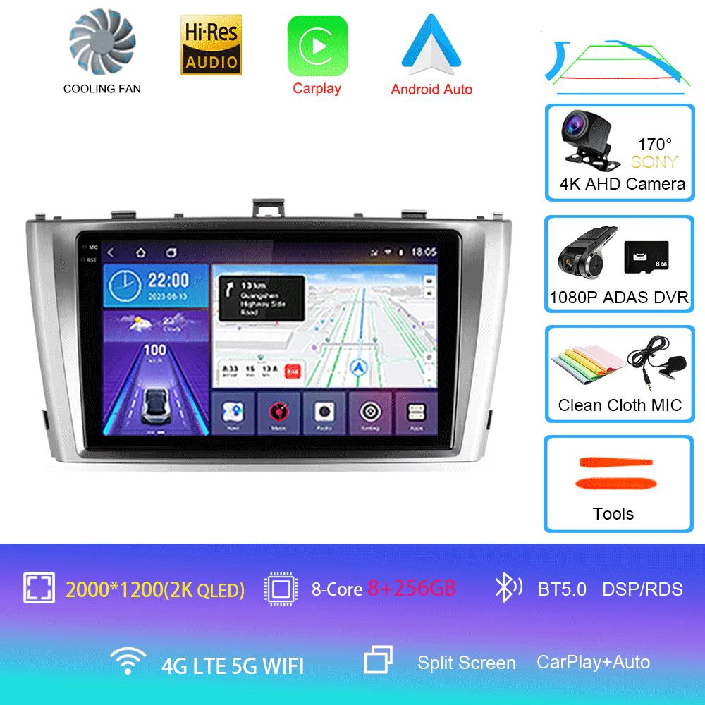 Car Radio Android 14 For Toyota Avensis T27 2009 - 2015 Navigation GPS Multimedia Player Stereo wifi+4G Carplay Auto Video 2din