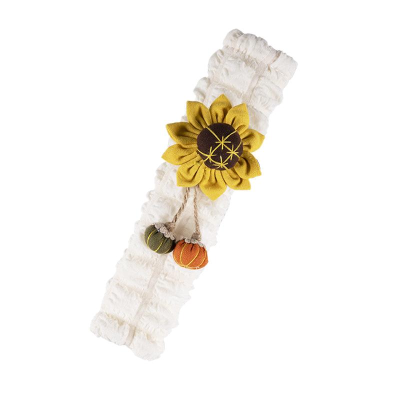 1PC Car Seat Belt Shoulder Cover for Girl Delicacy Cute Puff Sunflower Shoulder Cover Car Decoration Supplies