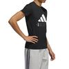 T Shirts Men's Black Crew Neck Moderate Straight Fit FT2829