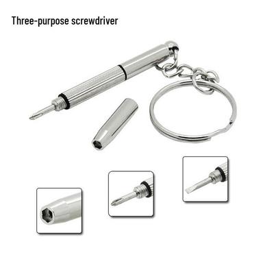 Portable Multi-Function 3-in-1 Screwdriver for Eyeglasses, Clocks, and Watches