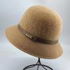 Autumn and Winter Hat Women's High-end Sense Small Square Belt Dome Fashion Versatile Beach Top Hat Bucket Hat