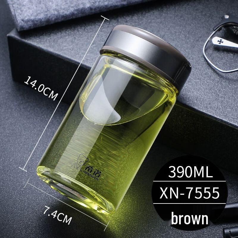 Xinuo Large Capacity Heat-Resistant Glass Cup with Lid