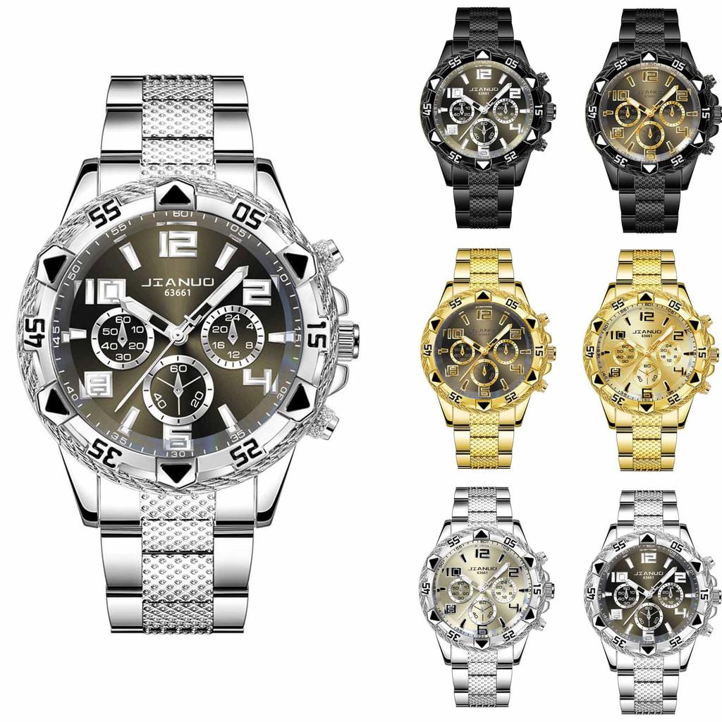 Men's  Luminous Running Alarm Clock Watch