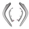 1Set Center Air Vents Chrome Trim Strip For Toyota Corolla Altis 2007-2013 Dashboard Lower+Upper Trim Cover Silver Grey