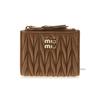 SS25 Women's Small Matelassé Bi-fold Wallet 5ML024 AFPP F098L
