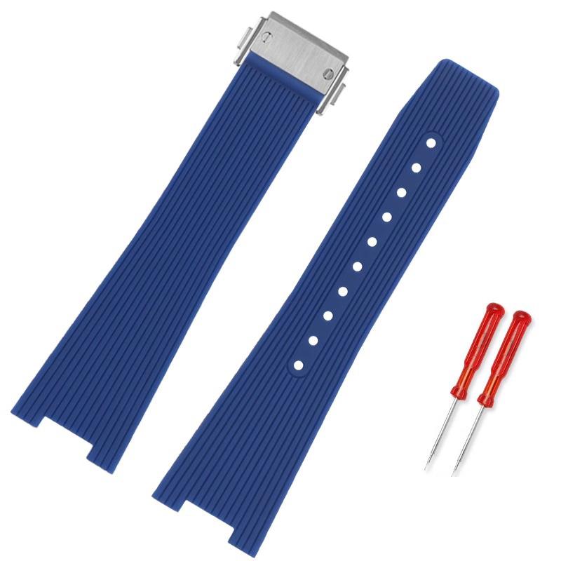 Classic High Qualiy Rubber Watchband For Bell & Ross INSTRUMENTS Watch Band BRX5R BR05 Sports Bracelet BR Notched 12mm Silicone Strap