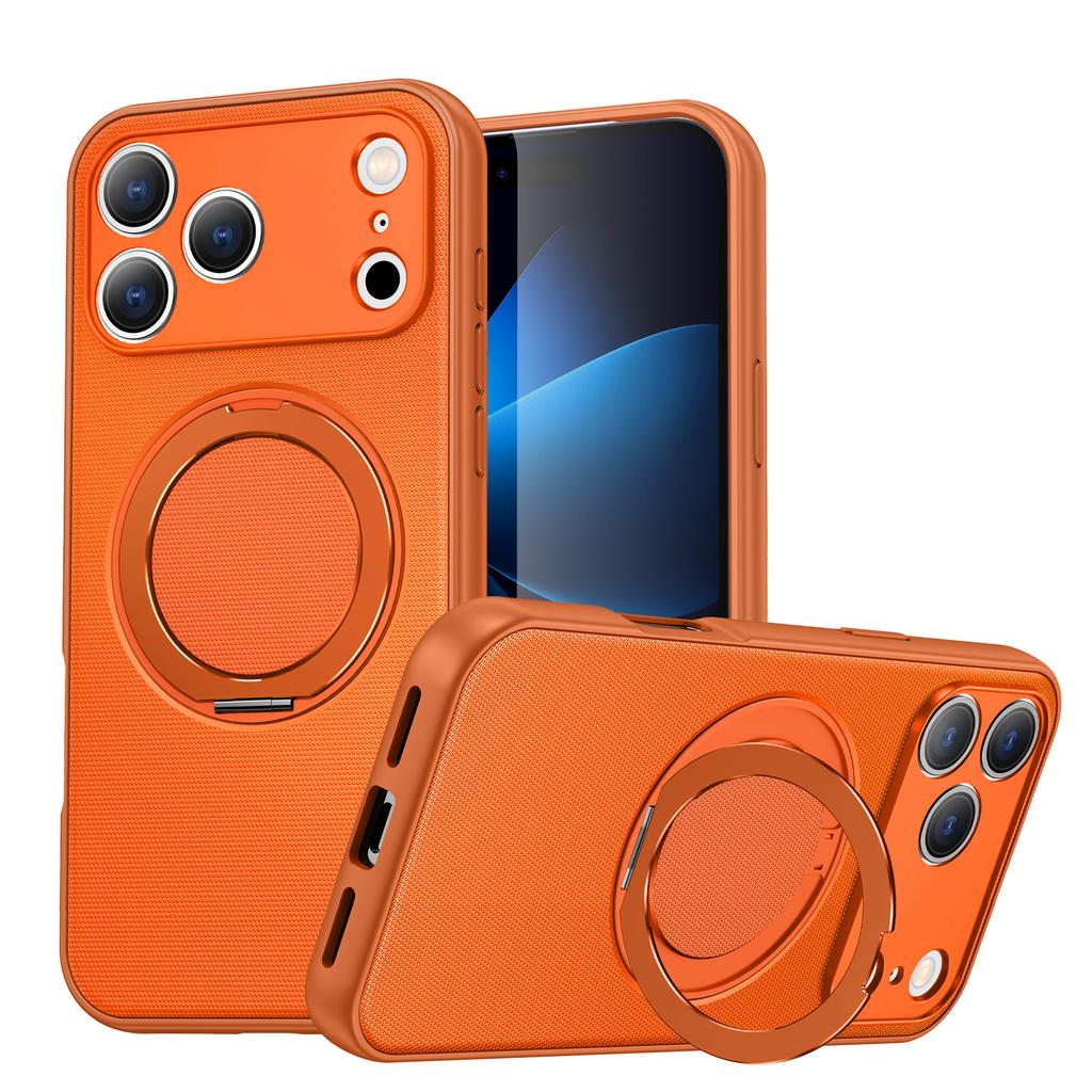 Case For 17 11 12 13 14 15 16 Pro Max Plus 16e 17Air Fundas 360° Rotate Magnetic Ring Holder For Magsafe Armor Cover