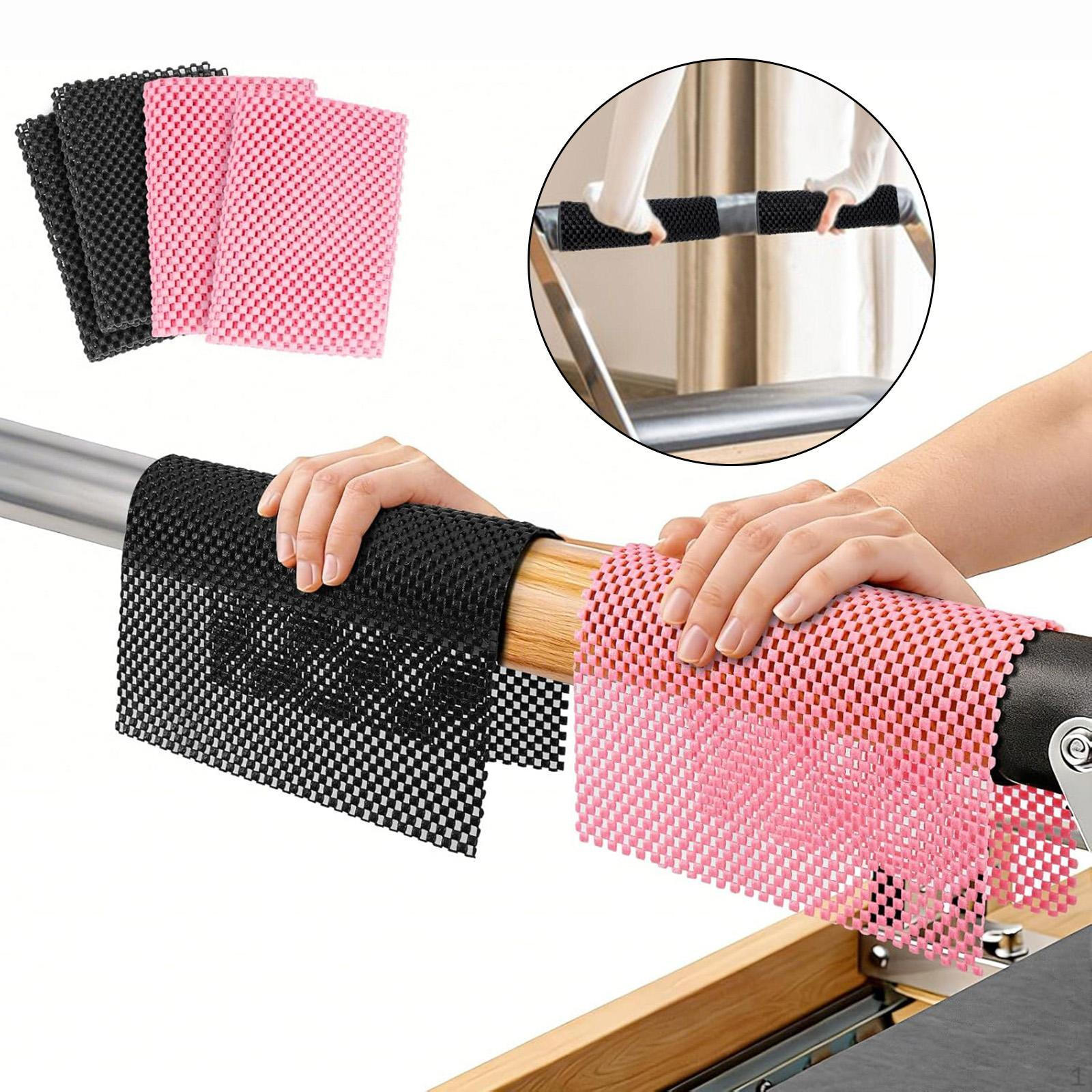 4x Pilates Reformer Nonslip Traction Pads Foldable Grip Mats Home Gym Lightweight Workout Exercise