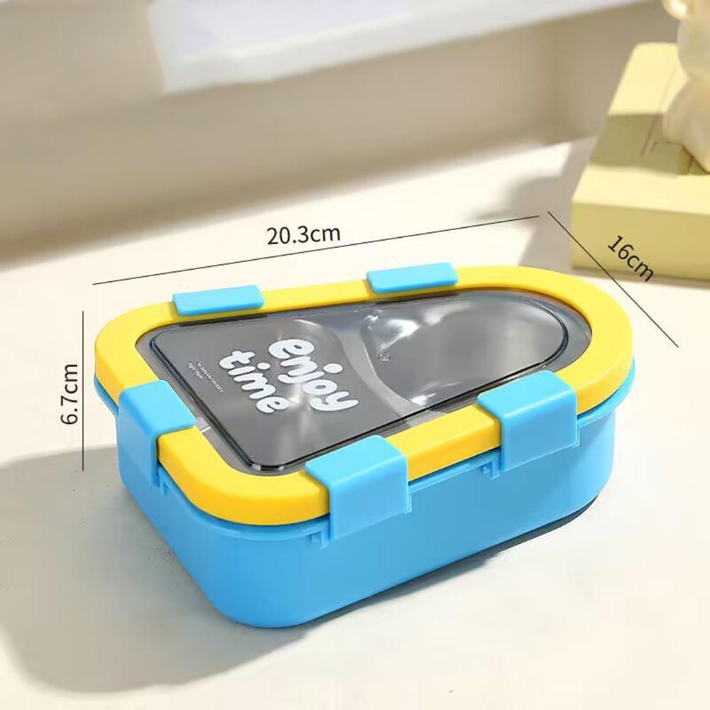 Triangle Thermal Lunch Box Divided Compartments Food Container Portable Insulated Bento Box  Picnic
