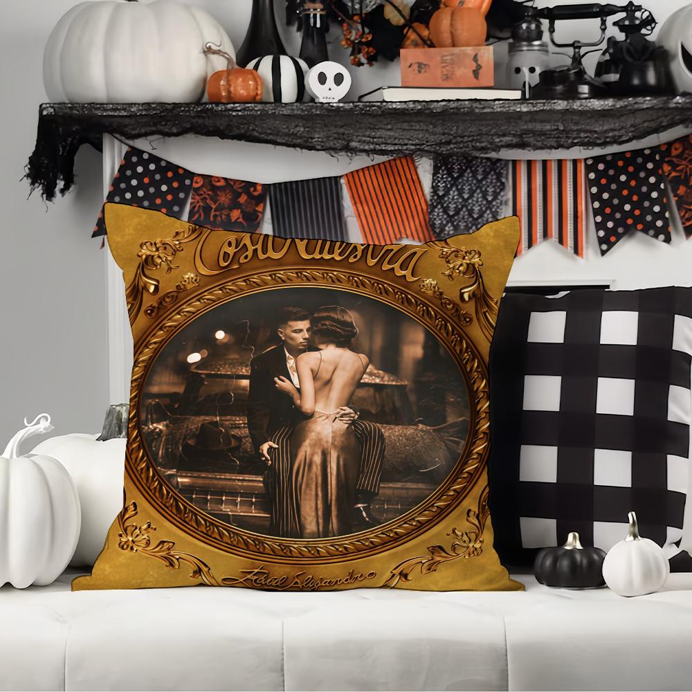 Singer R-Rauw A-Alejan D-Dro Pillow Case Office Cushions Suitable For Sofa Car Bedroom Decorative Cushion Cover