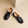 Fashion AIYUQI Women's Loafers 2025 New Non-slip Metal Buckle British Style Female Shoes Large Size Genuine Leather Shoes For Women