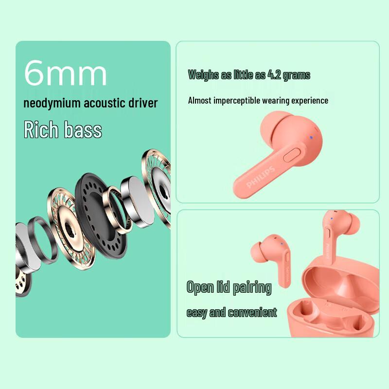 Philips TAT2206 True Wireless Bluetooth-Ohrhörer