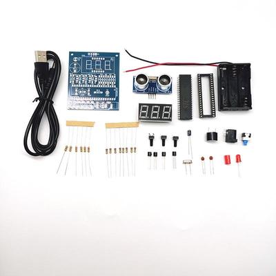 HC-SR04 Ultrasonic Rangefinder & Reversing Alarm Kit with 51 Microcontroller for DIY Assembly