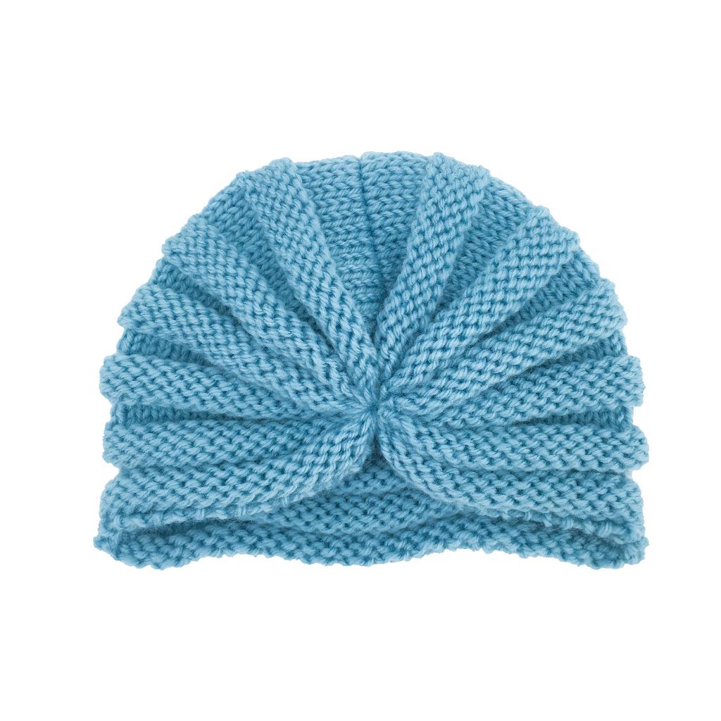 2022 New Autumn/Winter Warm Knitted Baby & Children's Wool Turban Hat