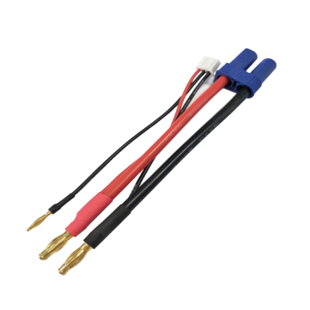 Yiqigou 2 st EC5 Hona Kontakt till 4,0 mm Banan Hane Kontakt med 10 cm 12AWG Silikonkabel
