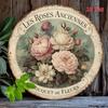 Les Roses Anciennes Bouquet De Fleurs Tin Sign Vintage Durable Metal Plaque Wall Decor Home Office Bar Man Cave Wall Art